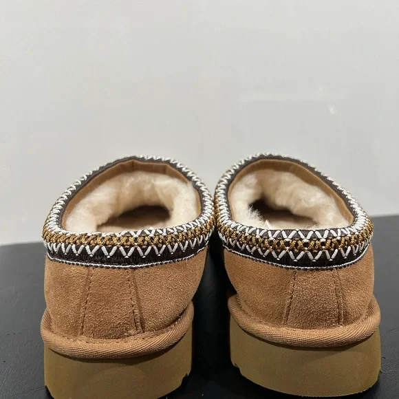 UGG Tasman ll Chestnut Suede Slip-On Slipper size 9 LIKE NEW - Picture 8 of 14